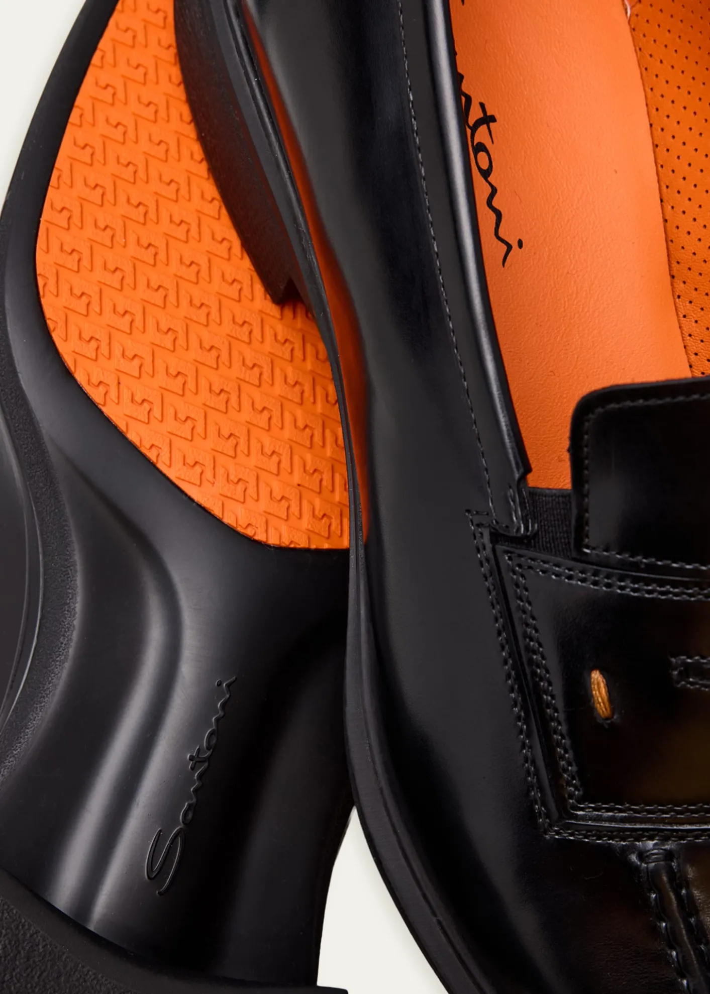 SantoniMen's Easy Leather Penny Loafers