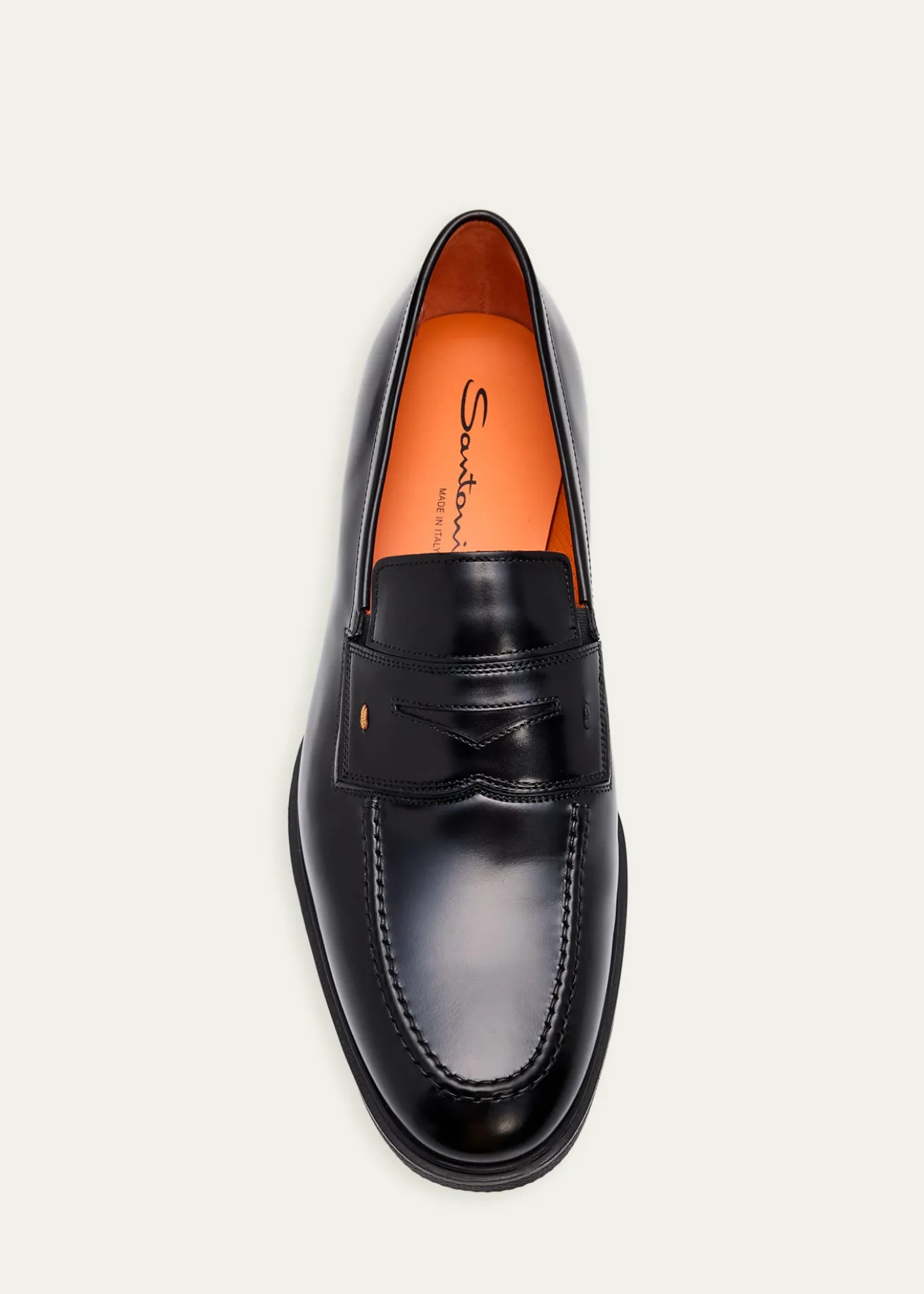 SantoniMen's Easy Leather Penny Loafers
