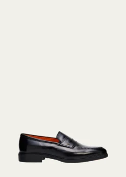 SantoniMen's Easy Leather Penny Loafers