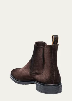 SantoniMen's Easy Suede Chelsea Boots