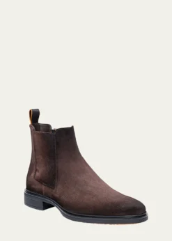 SantoniMen's Easy Suede Chelsea Boots