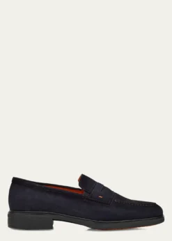 SantoniMen's Easy Suede Penny Loafers