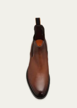 SantoniMen's Enver Casual Leather Chelsea Boots