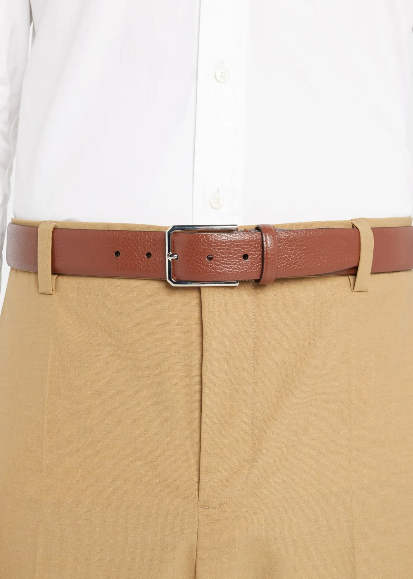 SantoniMen's Grained Leather Belt
