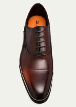 SantoniMen's Isaac Cap-Toe Leather Oxford Shoes