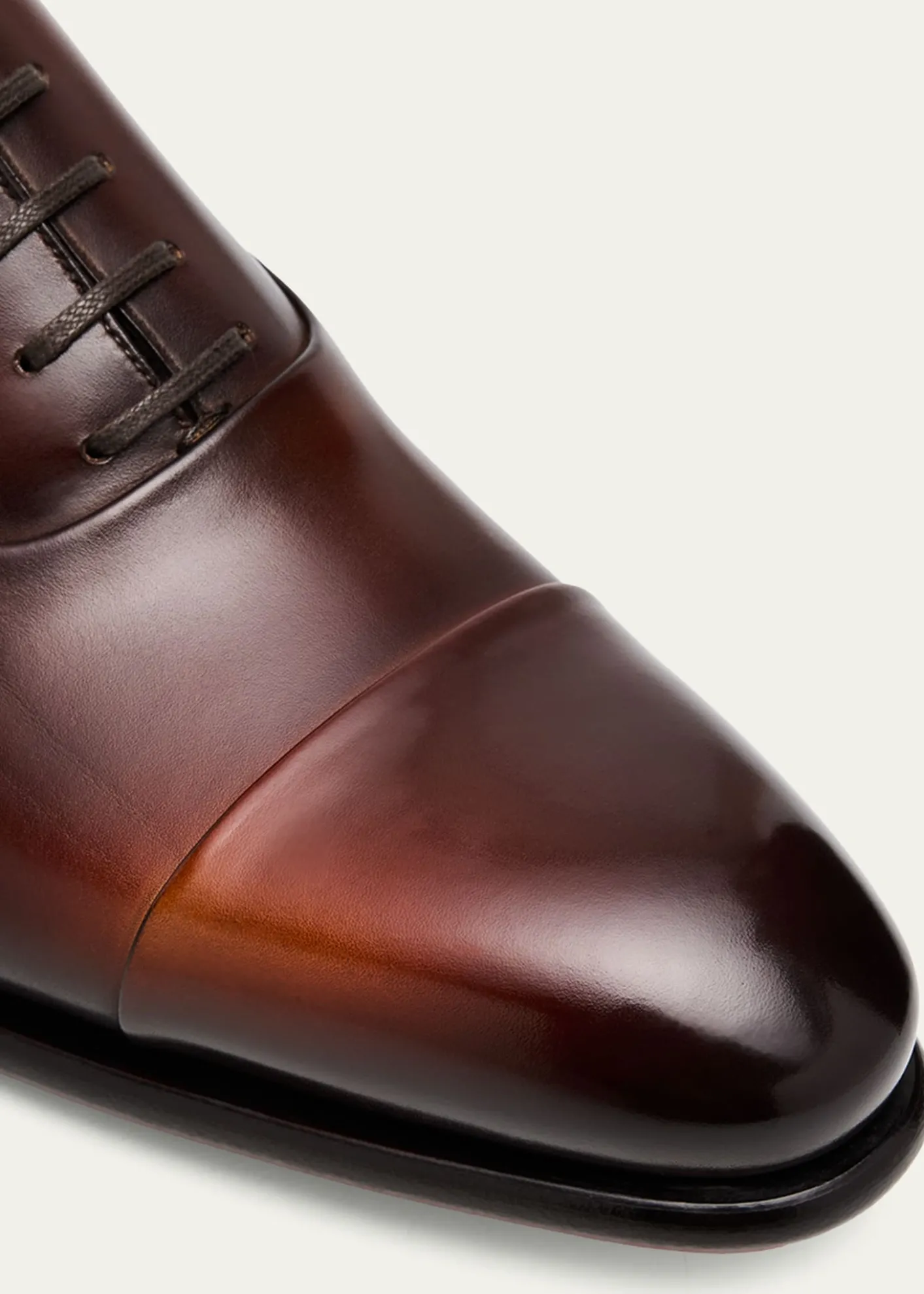 SantoniMen's Isaac Cap-Toe Leather Oxford Shoes