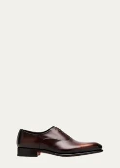 SantoniMen's Isaac Cap-Toe Leather Oxford Shoes