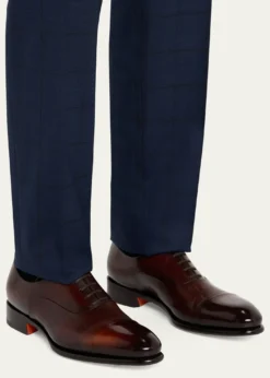 SantoniMen's Isaac Cap-Toe Leather Oxford Shoes