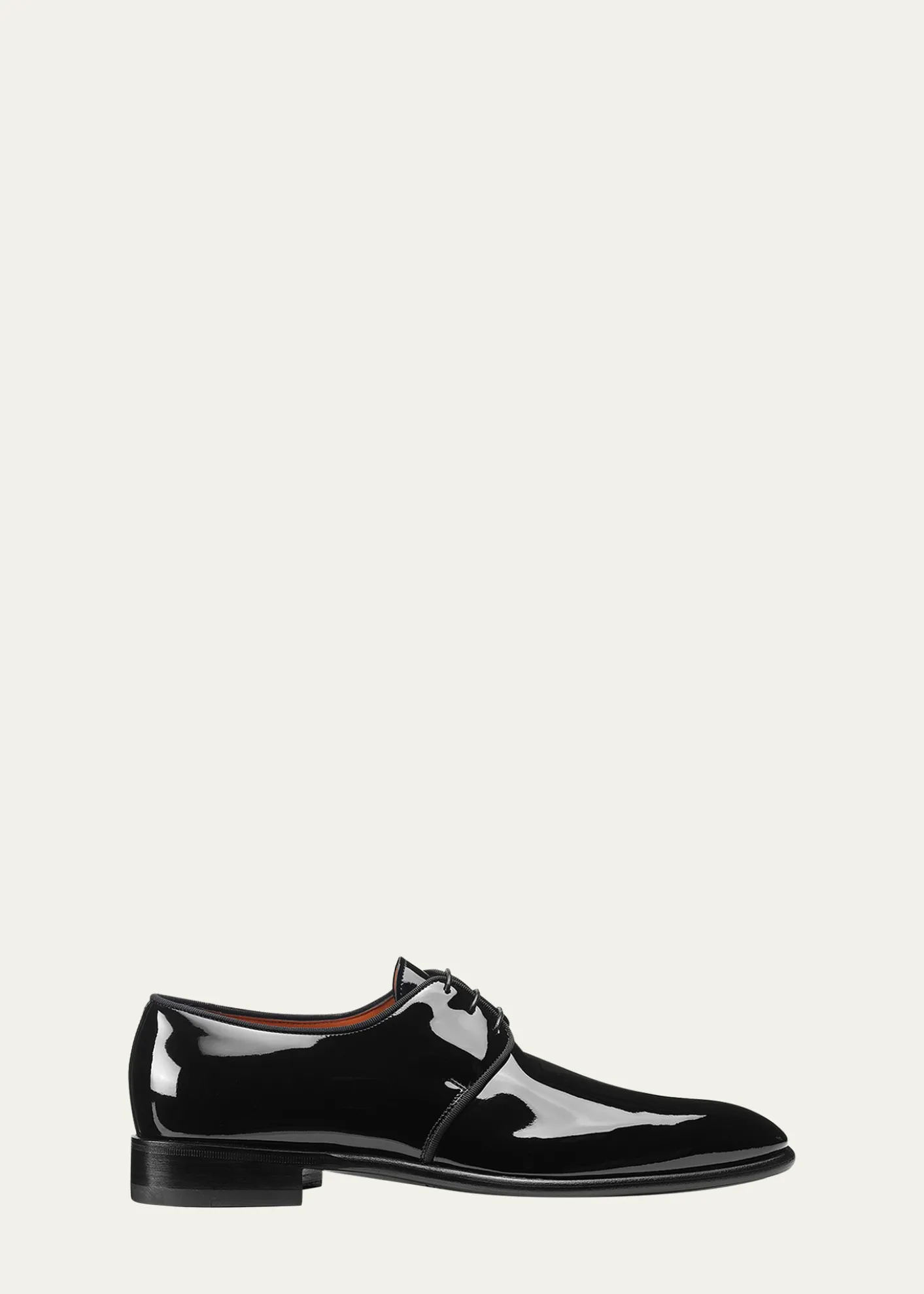 SantoniMen's Isogram Patent Leather Derby Shoes