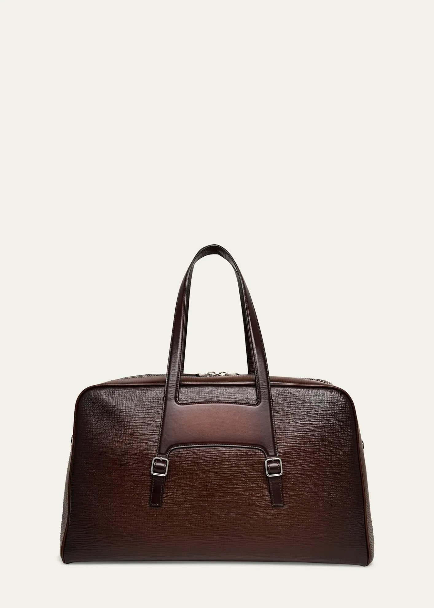 SantoniMen's Leather Weekender Duffel Bag