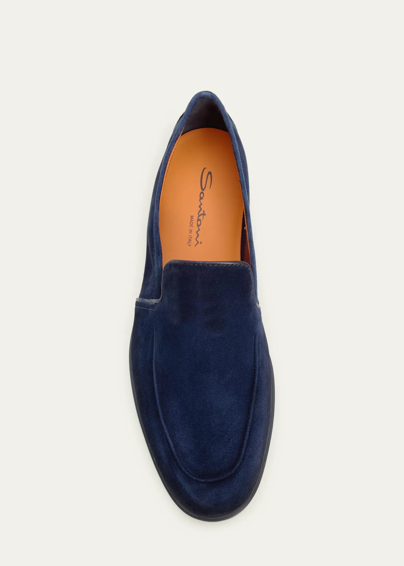 SantoniMen's Malibu Suede Slip-On Sport Loafers
