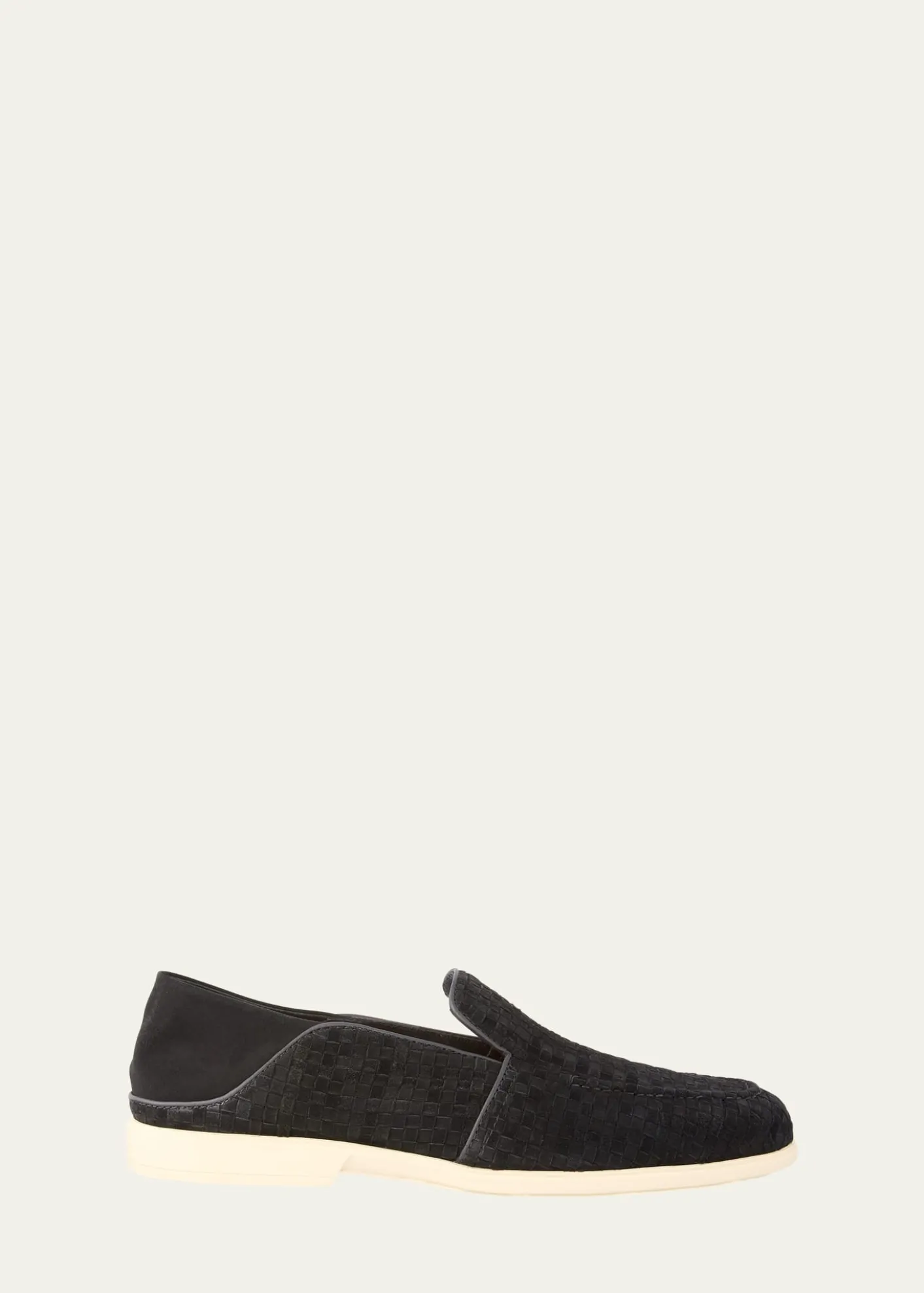 SantoniMen's Theo Woven Suede Loafers