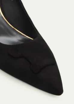 Santoni65mm Suede Pointed-Toe Pumps
