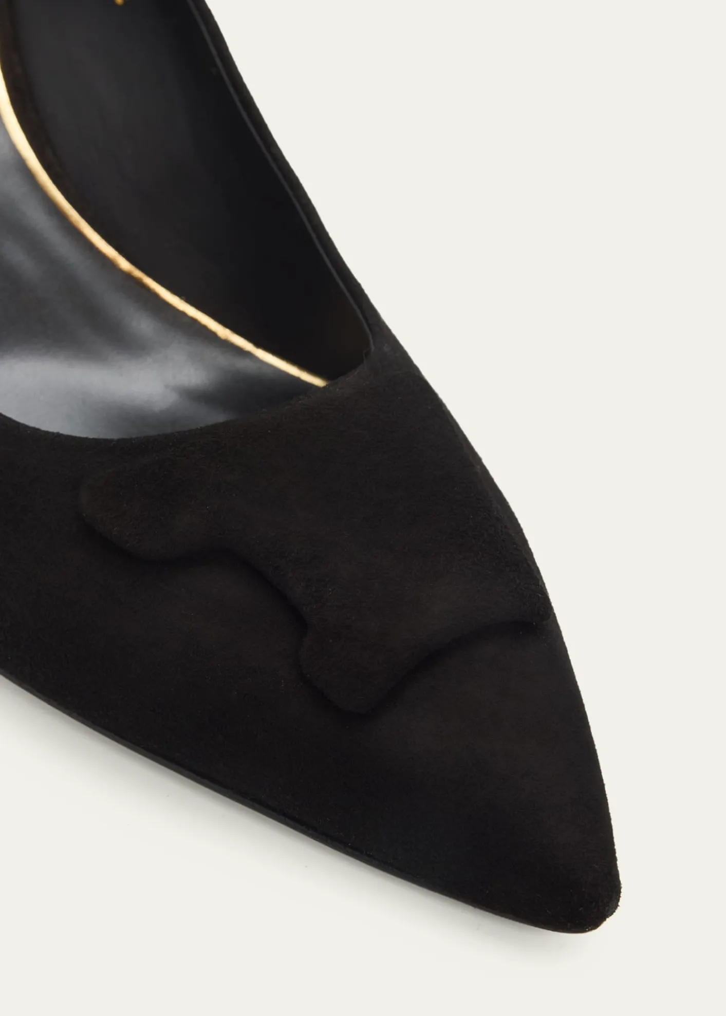 Santoni65mm Suede Pointed-Toe Pumps