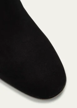 SantoniSuede Block-Heel Ankle Booties