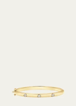Sara Weinstock18K Yellow Gold Dujour Four-Cluster Diamond Bangle Bracelet