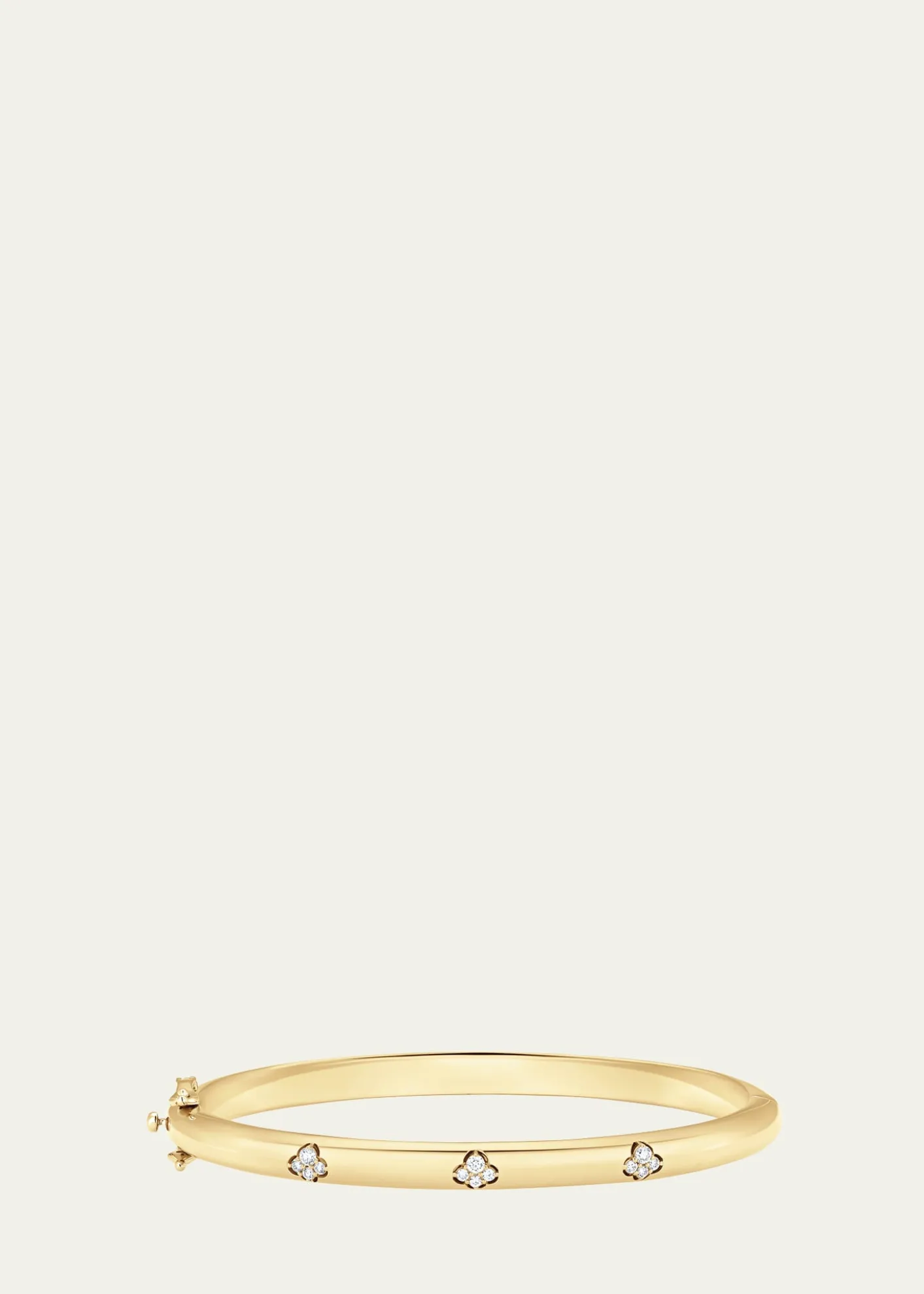 Sara Weinstock18K Yellow Gold Dujour Four-Cluster Diamond Bangle Bracelet