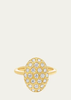 Sara WeinstockHoney Comb 18K Gold & Diamond Hexagon Ring