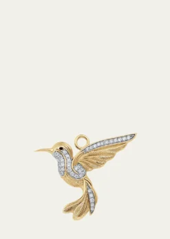 Sara WeinstockHummingbird 18K Gold & Diamond Charm