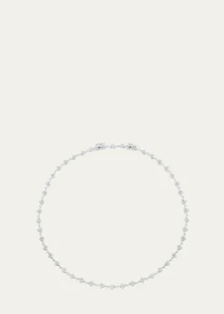Sara Weinstock18K White Gold Dujour Diamond Four-Cluster Tennis Choker Necklace
