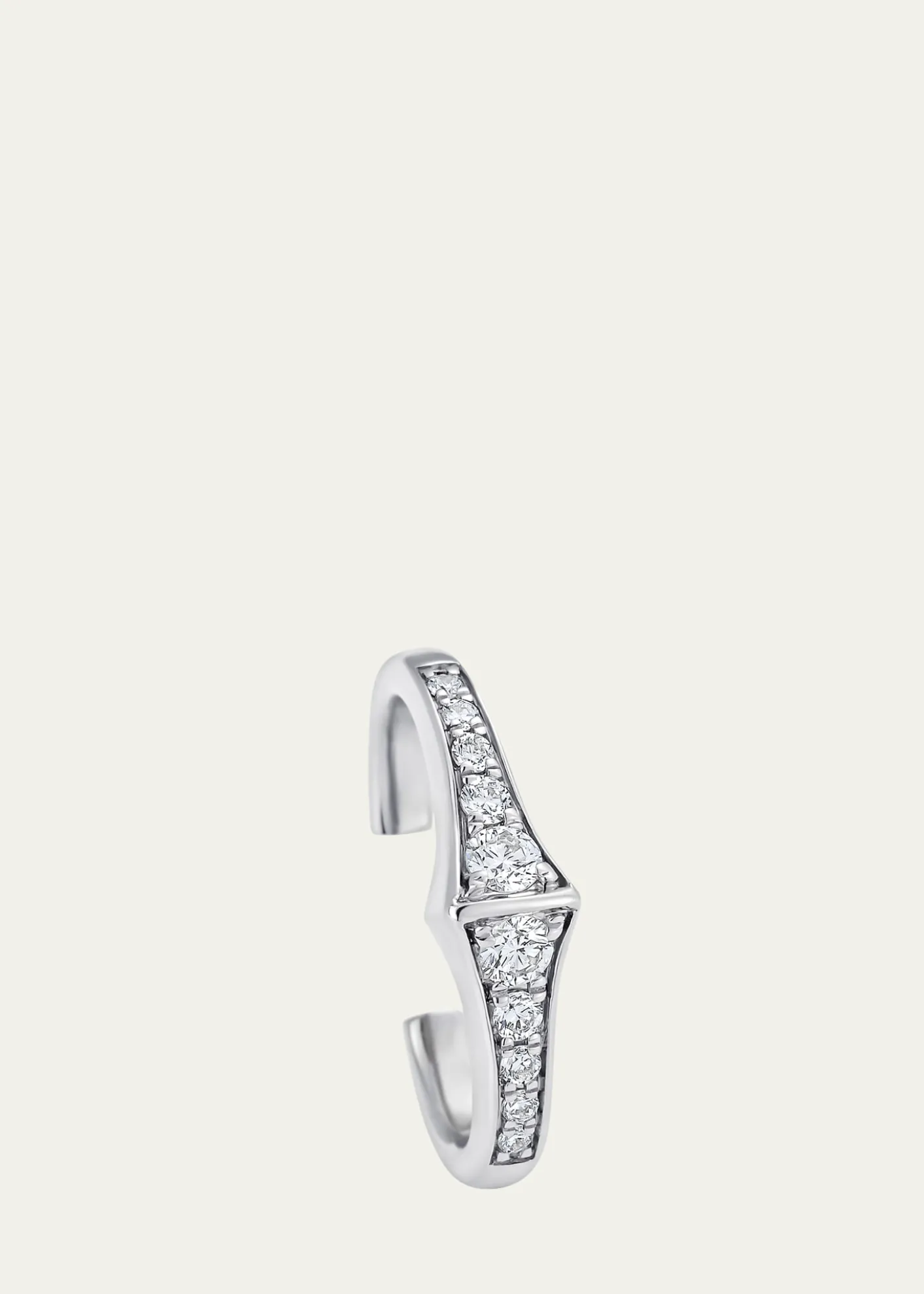 Sara Weinstock18K White Gold Lucia Diamond Ear Cuff, Single