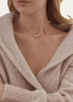 Sara Weinstock18K Yellow Gold Dujour Graduated Diamond Cluster Station Necklace