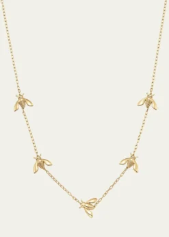Sara Weinstock18K Yellow Gold Queen Bee Extra Petite 5-Station Necklace