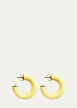 Saule LabelAlba Hoop Earrings in Buttercup