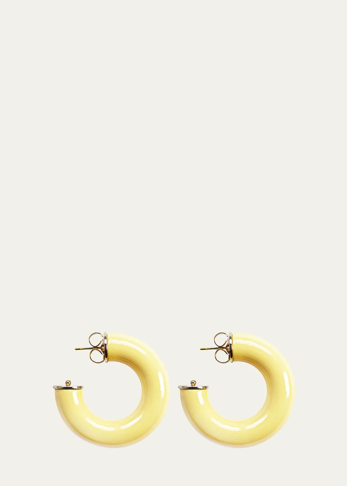 Saule LabelAlba Hoop Earrings in Buttercup
