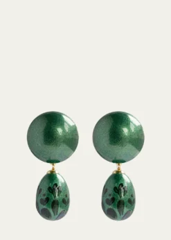 Saule LabelCalista Earrings in Temple Jade