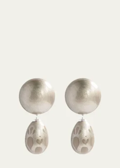 Saule LabelCalista Earrings in Platinum Glow