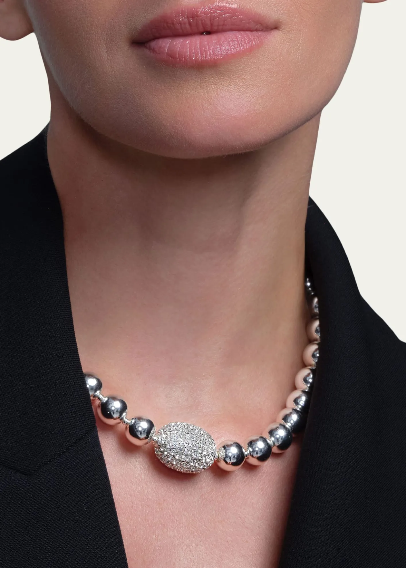 Saule LabelCassia Necklace in Silver Sheer