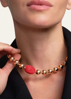 Saule LabelCassia Necklace in Crimson Bloom