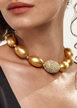 Saule LabelCherie 18" Necklace in Gold Glimmer