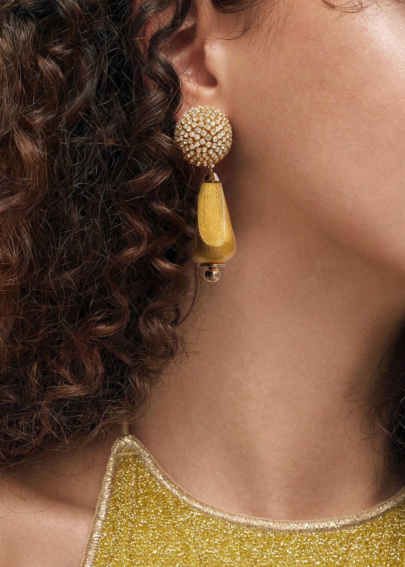 Saule LabelDalia Earrings in Gilded Gold