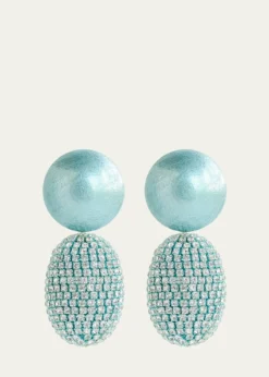 Saule LabelSelena Clip-On Earrings in Azure Dream