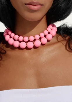 Saule LabelSiena Necklaces in Taffy, Set of 2