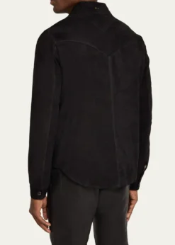 SAVASMen's Lowry Leather Overshirt