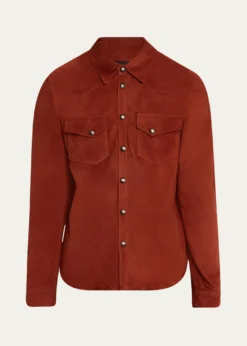 SAVASMen's Lowry Leather Shirt Jacket