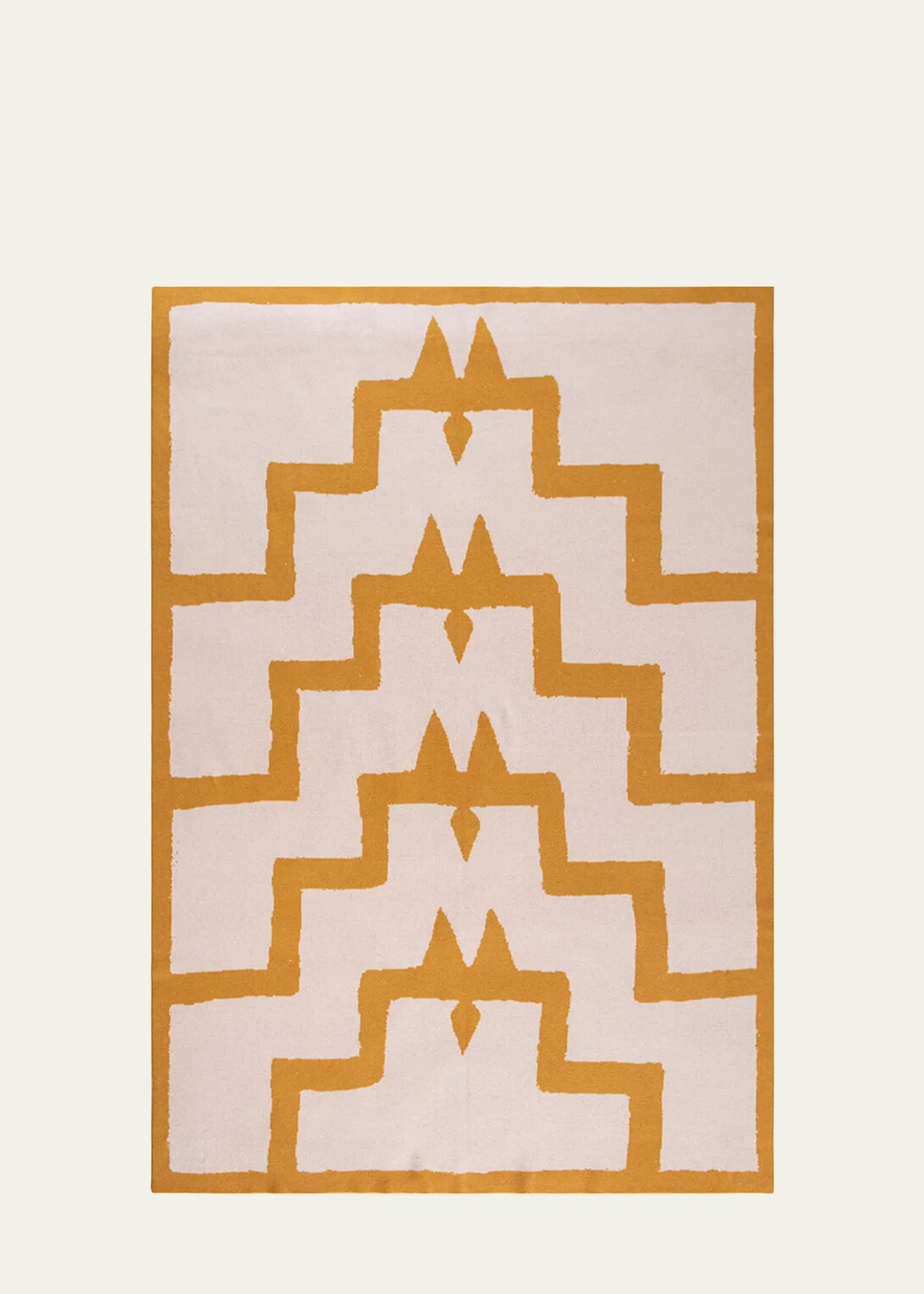 Saved NYBodrum Sea Salt and Mustard Blanket, 51" x 71"