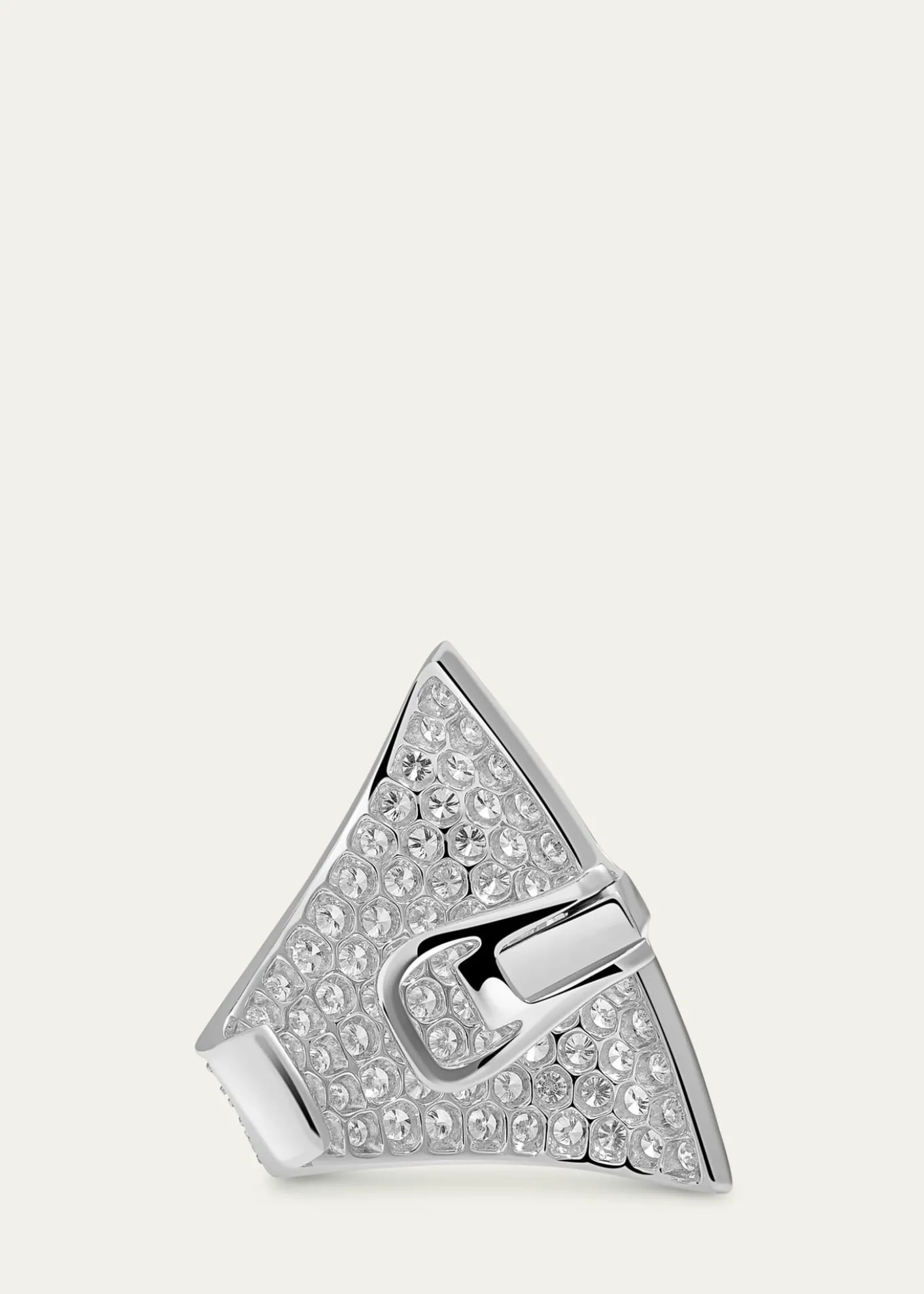 SavolinnaMaxi Ergo 18K White Gold Diamond Pave Ear Cuff, Single