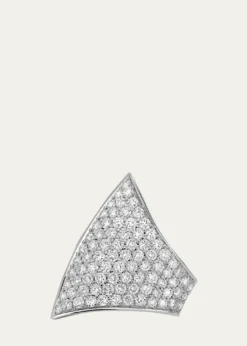 SavolinnaMaxi Ergo 18K White Gold Diamond Pave Ear Cuff, Single