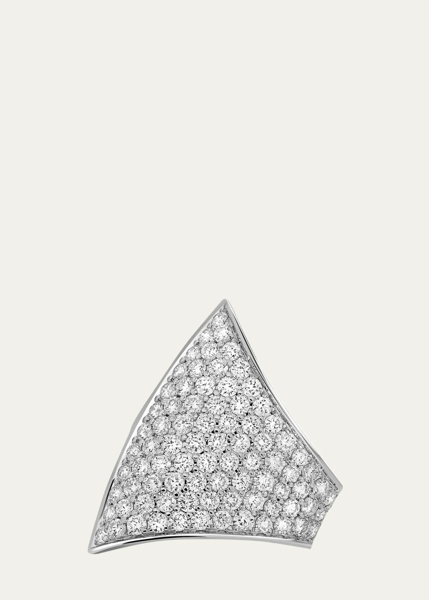 SavolinnaMaxi Ergo 18K White Gold Diamond Pave Ear Cuff, Single