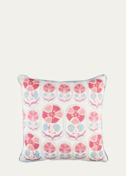 SchumacherAnjuna Floral Linen Pillow