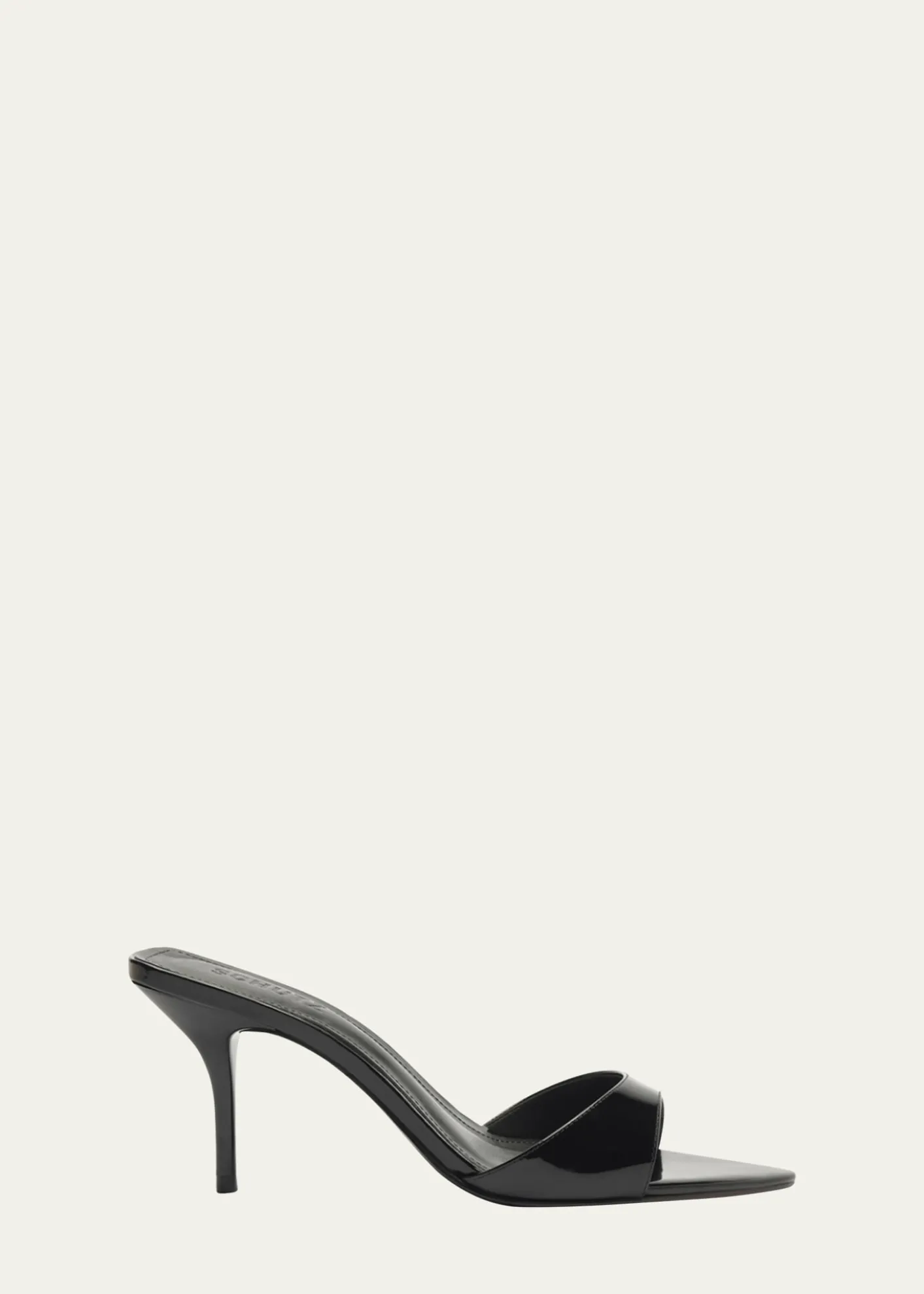 SchutzElodie Patent Stiletto Mule Sandals