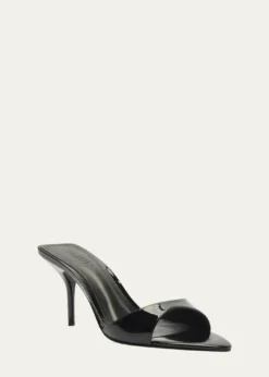 SchutzElodie Patent Stiletto Mule Sandals