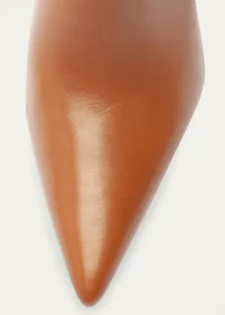 SchutzMikki Leather Stiletto Zip Booties