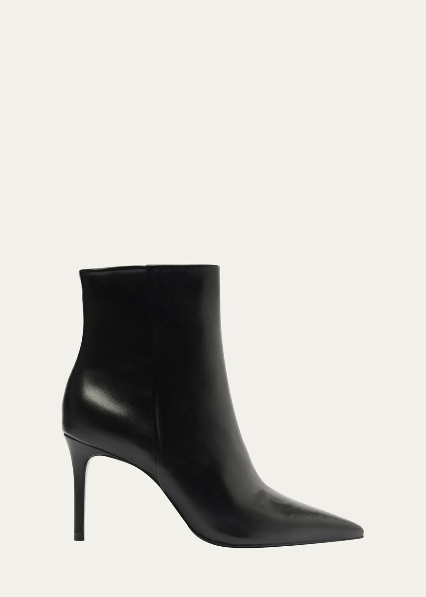 SchutzMikki Leather Stiletto Zip Booties
