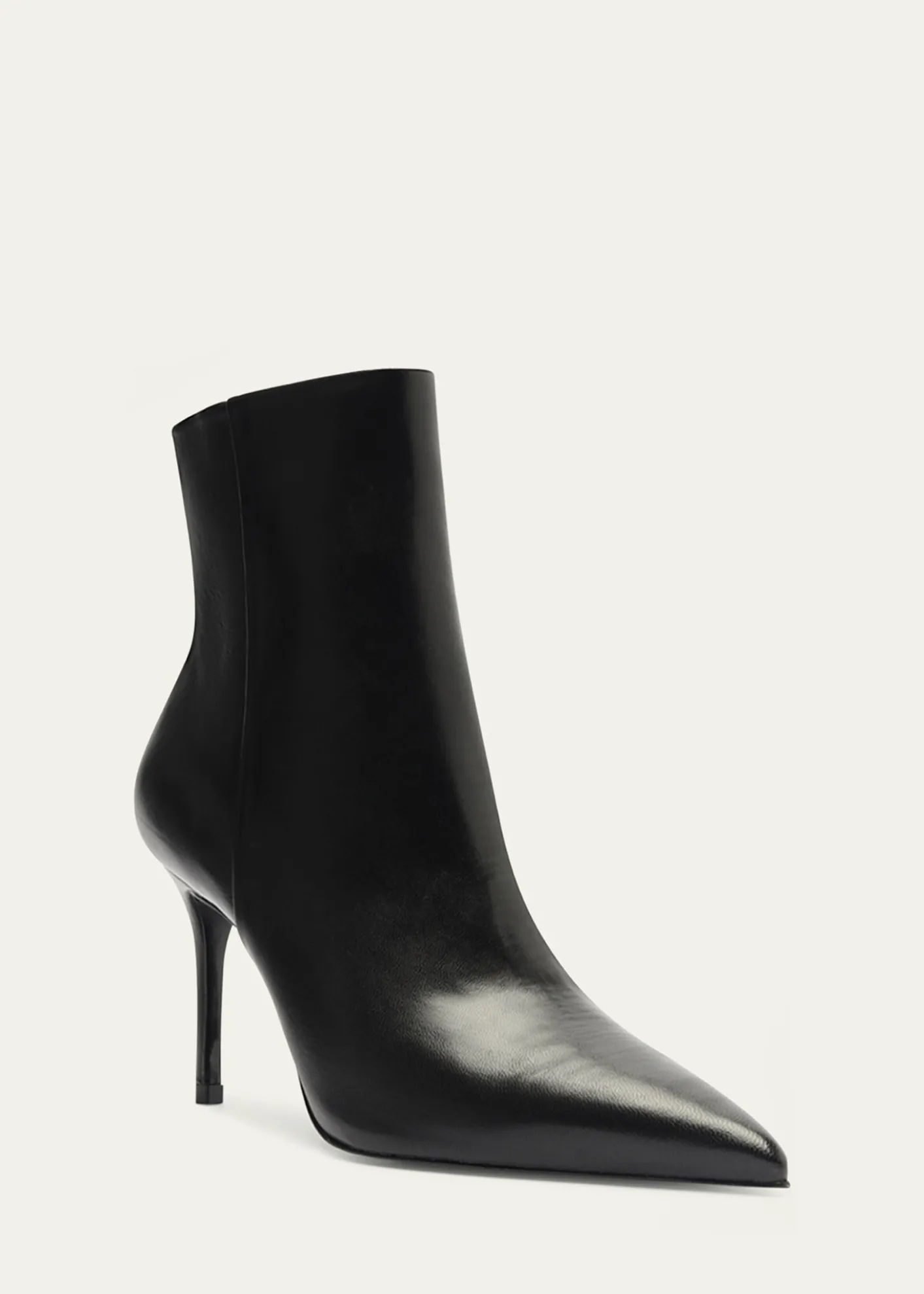 SchutzMikki Leather Stiletto Zip Booties