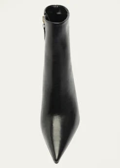 SchutzMikki Leather Stiletto Zip Booties